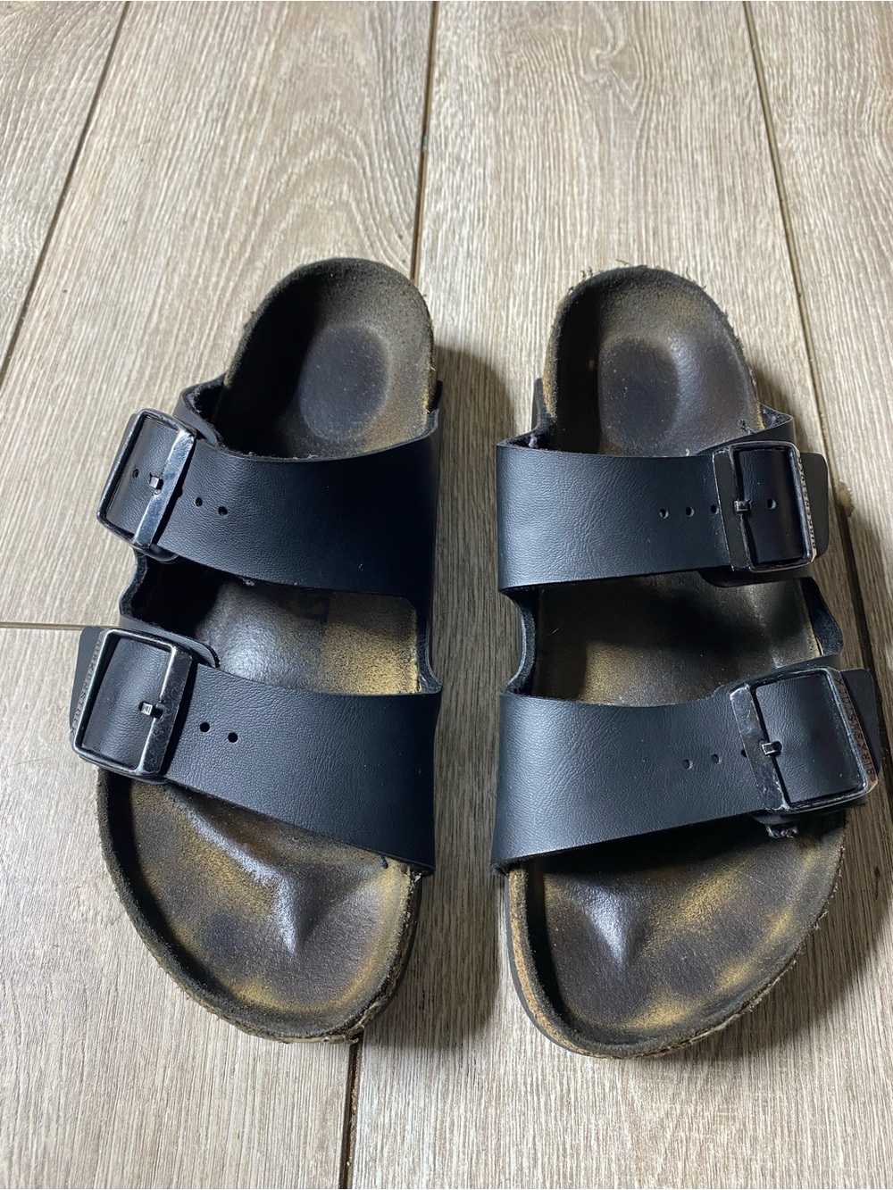 Birkenstock Arizona Black Sandals Size 38 Women 7-7.5